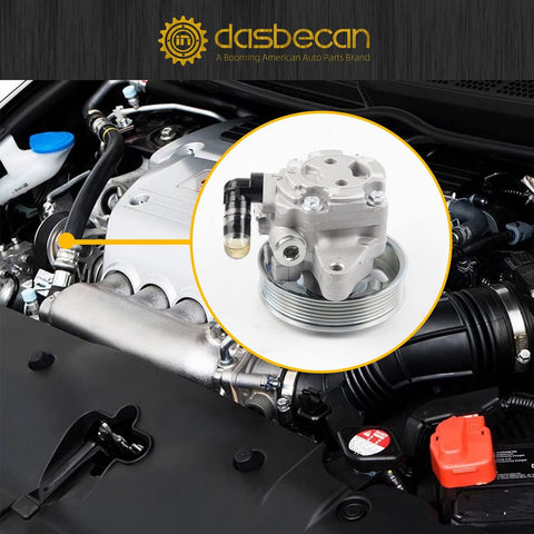 Dasbecan Power Steering Pump With Pulley Compatible With 2006-2011 Honda Civi...