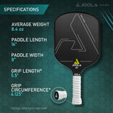 JOOLA Solaire Professional Pickleball Paddle with Carbon Friction Surface - I...