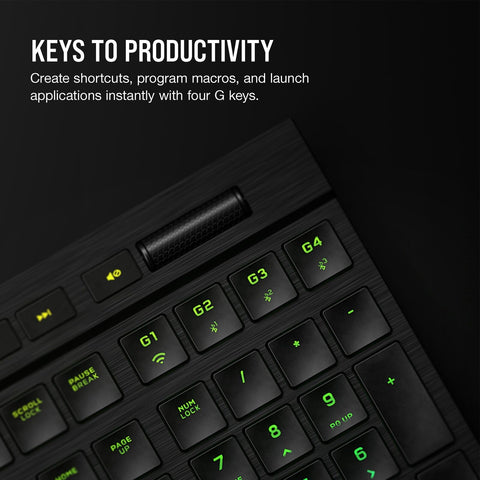 Corsair K100 AIR Wireless RGB Mechanical Gaming Keyboard - Ultra-Thin, Sub-1m...