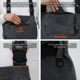 BASSDASH Men&#8217;s Denim Breathable Chest Waders Waterproof Durable Lightweigh