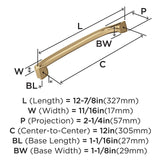 Amerock | Oversized Cabinet Hardware/Appliance Handle Pull | Champagne Bronze...