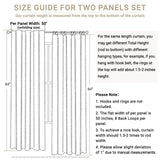 100% Blackout Shield Faux Linen Blackout Curtains for Bedroom 108 Inches Long...