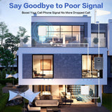 Cell Phone Booster for Home & Multi-Room, Cell Phone Signal Booster with 2 In...