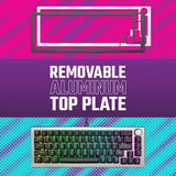 Cooler Master CK720 Hot-swappable 65% Space Gray Mechanical Gaming Keyboard, ...