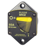Blue Sea Systems 7040 187 Series Circuit Breakers, Panel Mount, 60A DC Breaker