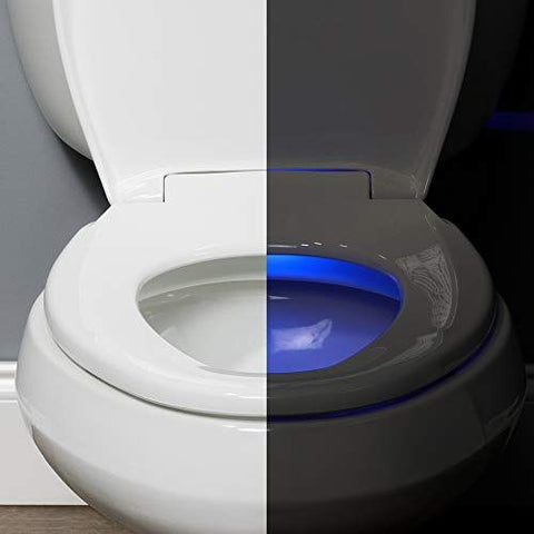 BEMIS Radiance Heated Night Light Toilet Seat Elongated, Elongated - White