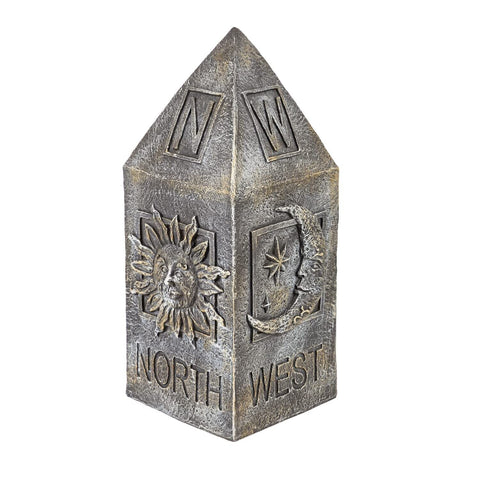 Evergreen Garden Compass Garden Totem - 9 x 17 x 9 Inches