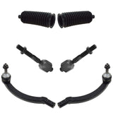 TRQ Front Driver & Passenger Side Inner & Outer Steering Kit Steering Rack & ...
