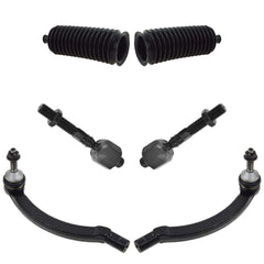 TRQ Front Driver & Passenger Side Inner & Outer Steering Kit Steering Rack & ...