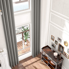 Blackout Extra Long Curtain 14ft Length,Triple Weave Energy Saving Thermal In...