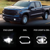 KEWISAUTO LED Fog Lights Daytime Running Lights for Silverado 1500 2500HD 350...