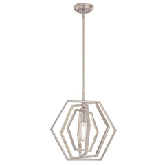 Westinghouse 6369800, Holly One-Light Indoor Pendant, 15-Inch, Metal, Brushed...