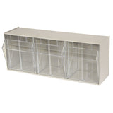 Akro-Mils 06703 TiltView Horizontal Plastic Organizer Storage System Cabinet ...