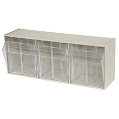 Akro-Mils 06703 TiltView Horizontal Plastic Organizer Storage System Cabinet ...