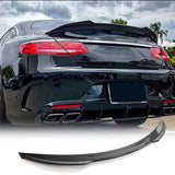 MCARCAR KIT W217 Carbon Fiber Trunk Spoiler for Mercedes-Benz S-Class S63 S65...