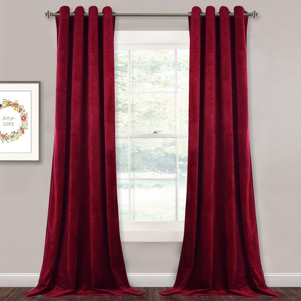 StangH 108-inch Long Velvet Curtains - Luxurious Velvet Fabric Room Darkening...