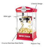 Popcorn Machine - Big Bambino Old Fashioned 10.8" x 9.7" x 19.5", Red