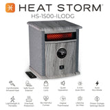 Heat Storm HS-1500-ILODG Cabinet Heater, 15" H x 13.5" W x 11" D, Gray