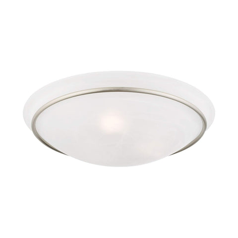 Livex Lighting 4825-91 Newburgh 3-Light Ceiling Mount, Brushed Nickel