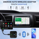 Android Auto Wireless Adapter for OEM Factory Wired Android Auto Cars, Plug &...