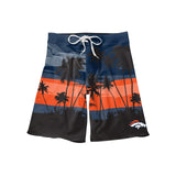 FOCO Men's NFL Team Logo Sunset Swim Boardshorts Denver Broncos 3X-Large