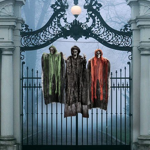 JOYIN Halloween Hanging Grim Reapers (3 Pack), One 47&#8221; and Two 35&#8221; H