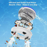 X1 2024 Cordless Pool Cleaner Robotic Pool Vacuum with Dual Motors, 120-Minut...