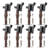 ENA Set of 8 Ignition Coil Pack DG521 Platinum Spark Plug SP509 Compatible wi...