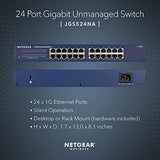 NETGEAR 24-Port Gigabit Ethernet Unmanaged Switch (JGS524) - Unmanaged, Black