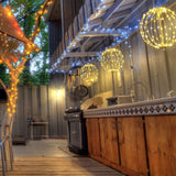 Christmas Ball Light Sphere, 20IN 200LED Hanging Tree Light and Pathway Light...