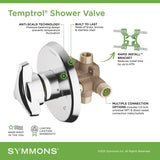 Symmons 262BRBODY Temptrol Brass Pressure-Balancing Tub and Shower Valve with...