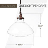 Generation Lighting 6514501EN7-710 Belton One - Light Pendant Hanging Modern ...