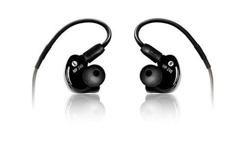 Mackie MP-240 Monitor Earphones Dual Hybrid Driver, Black