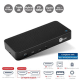 SIIG USB-C Triple 4K 60Hz Docking Station with 100W PD - Triple 4K@60Hz or Si...