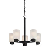 Westinghouse 6353800 Sylvestre Five-Light Indoor Chandelier, Oil Rubbed Bronz...