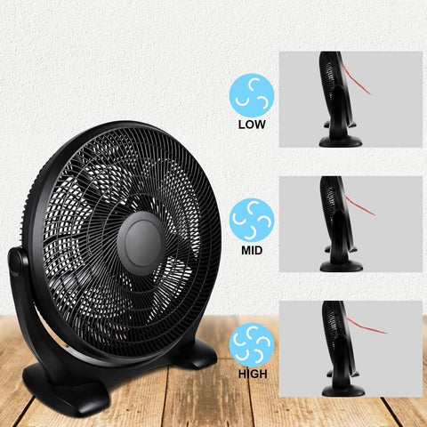 Simple Deluxe 14 Inch 3-Speed Plastic Floor Fans Quiet for Home Commercial, R...