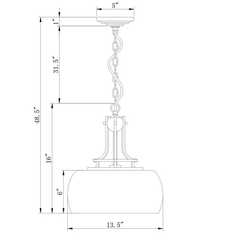 Warehouse of Tiffany HM153/1 Karha Single Light Matte Black Glass Shade Penda...