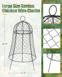 Chicken Wire Cloche for Outdoor Plants, Chicken Wire Plant Protector, Large G...