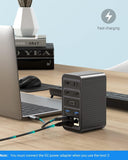 Docking Station USB-C 4K Quadruple Display Universal Laptop Grey