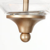 Semi Flush Mount Ceiling Light, 3-Light Gold Close to Ceiling Light Fixtures ...