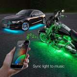 XKGLOW chrome App Control Car Standard LED Accent Light Kit - Under Glow