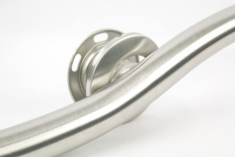 30-inch Designer Maverick Double Arched Curved/Wave Bathroom Shower Grab Bar,...