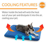 K&H Pet Products Coolin' Comfort Bed Blue Medium 22 X 32 Inches (4C FFP)