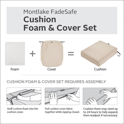 Classic Accessories Montlake FadeSafe Water-Resistant 21 x 21 x 5 Inch Square...