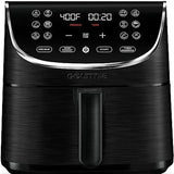 Gourmia Air Fryer Oven Digital Display 7 7 Quart Black Stainless Steel,