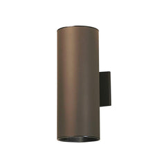 Kichler Cylinders 15" 2-Light Outdoor Cylinder Wall Sconce in Architectural B...