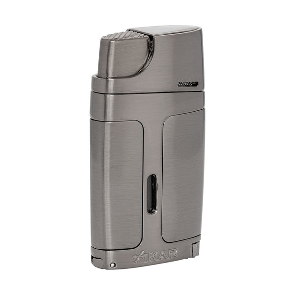 Xikar ELX Double Jet Flame Lighter with 9mm Cigar Punch, Ergonomic Design, G2...