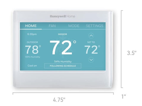 Honeywell Home RTH9600WF Smart Color Thermostat Energy Star Wi-Fi Programmabl...