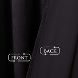 StangH Black Blackout Curtain Panels for Living Room Velvet Grommet Heat Insu...