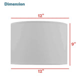Aspen Creative 31602, Drum Spider Lamp Shade, Natural Banana Leaf, 12" Top x ...